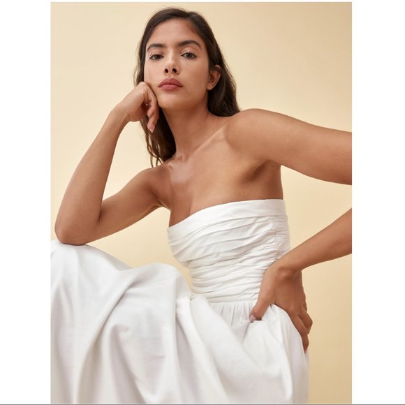 Sale🦋Reformation Lissa Dress - White - Picture 2 of 16